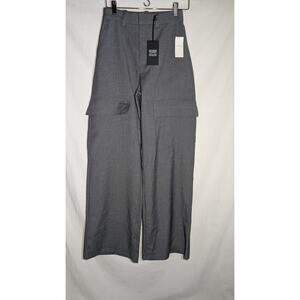 Abercrombie & Fitch High Rise Cargo Wide Leg Dress Pants XSL Nicole Benefield